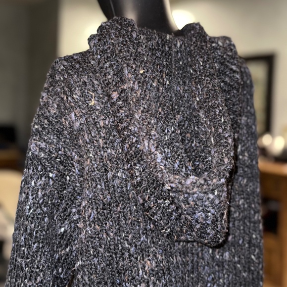 Relais Textured Knit Hoodie Size M – Soft Speckled Pullover Sweater - Picture 6 of 16